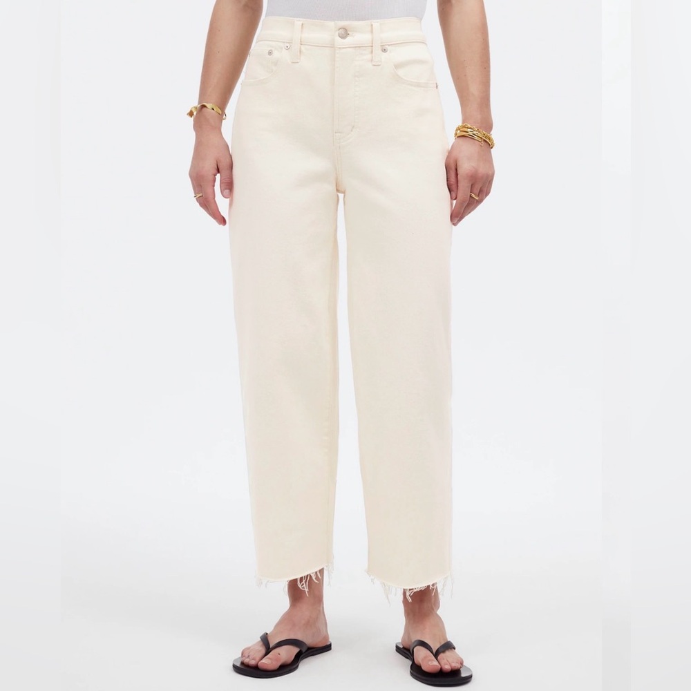 Madewell Off-White Flare Jeans